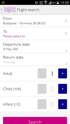 Wizz Air android App screenshot 2